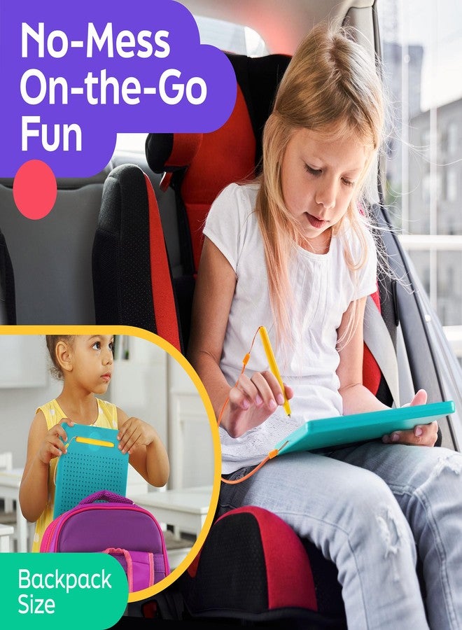 AYNAT FUN Magnetic Drawing Board for Kids & Toddlers with Beads and Magnet Stylus Pen - Magnetic Tablet Toy for Airplane & Car Ride Activities for Kids - Image 3